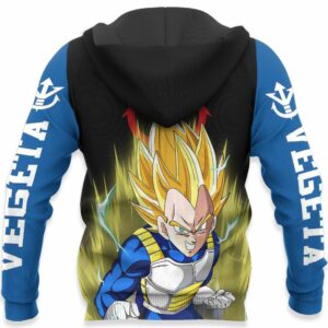 Vegeta Super Saiyan Hoodie Dragon Ball Anime Zip Jacket 10