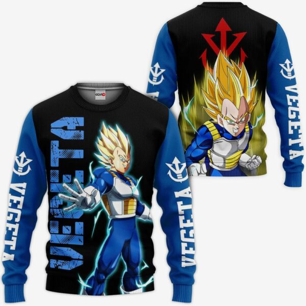 Vegeta Super Saiyan Hoodie Dragon Ball Anime Zip Jacket 2