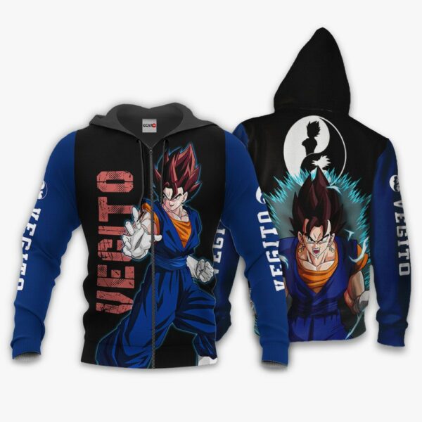 Vegito Hoodie Shirt Dragon Ball Anime Zip Jacket 1