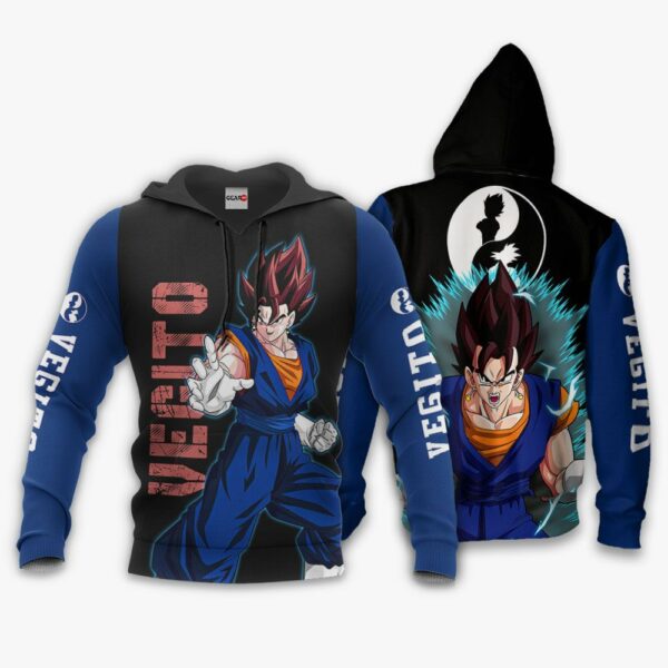 Vegito Hoodie Shirt Dragon Ball Anime Zip Jacket 3