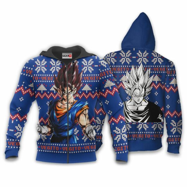 Vegito Ugly Christmas Sweater Custom Anime Dragon Ball XS12 2