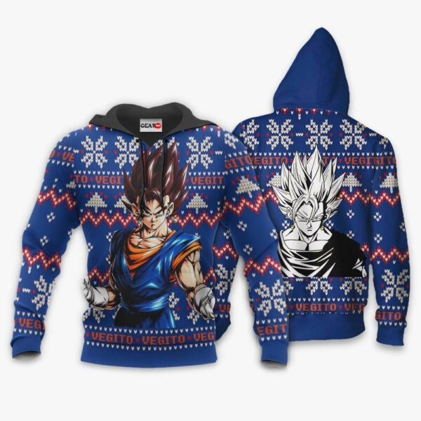 Vegito Ugly Christmas Sweater Custom Anime Dragon Ball XS12 3