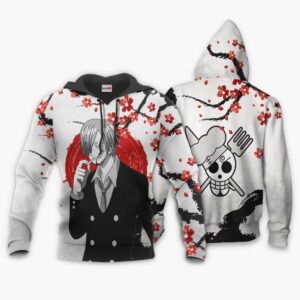 Vinsmoke Sanji Hoodie Custom Japan Style One Piece Anime Shirt 8