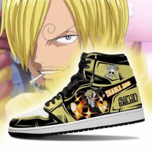 Vinsmoke Sanji Shoes Diable Jambe Custom Anime One Piece Sneakers 5