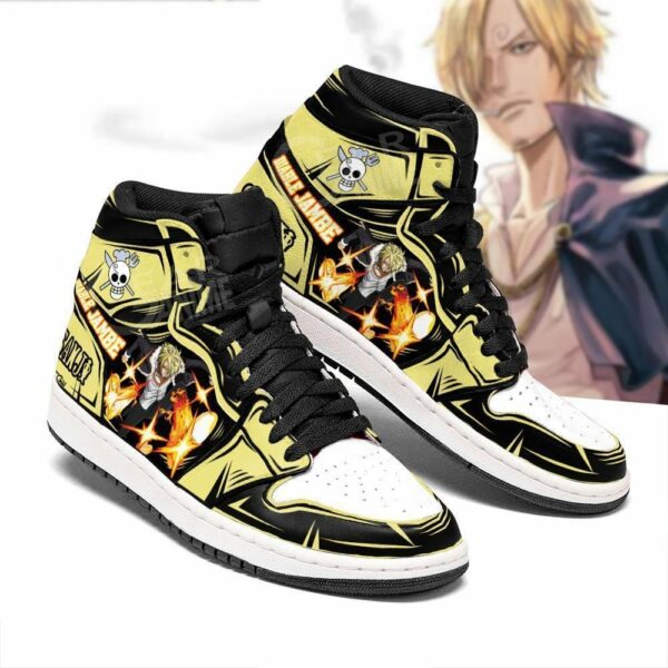 Vinsmoke Sanji Shoes Diable Jambe Custom Anime One Piece Sneakers 2