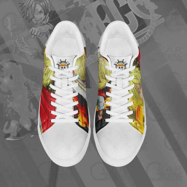 Vinsmoke Sanji Skate Shoes One Piece Custom Anime Sneakers 4