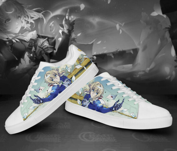 Violet Evergarden Skate Shoes Custom Anime Sneakers For Fan 3