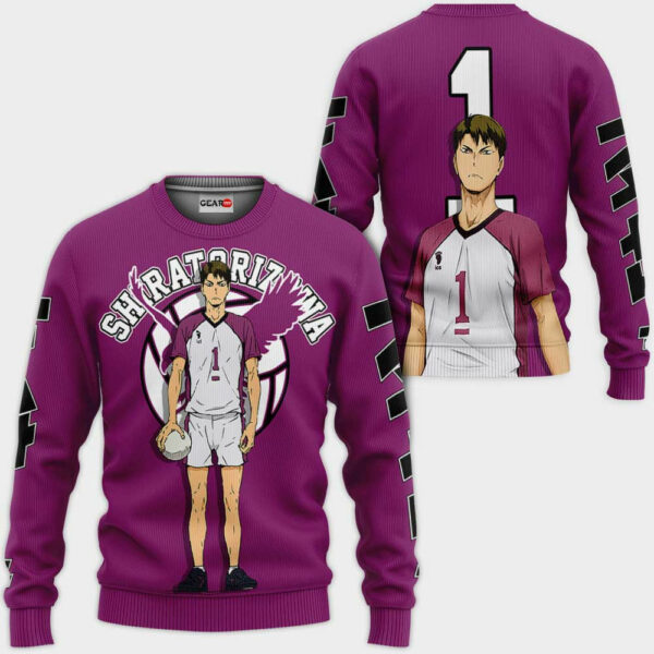 Wakatoshi Ushijima Hoodie Custom Haikyuu Anime Merch Clothes 2