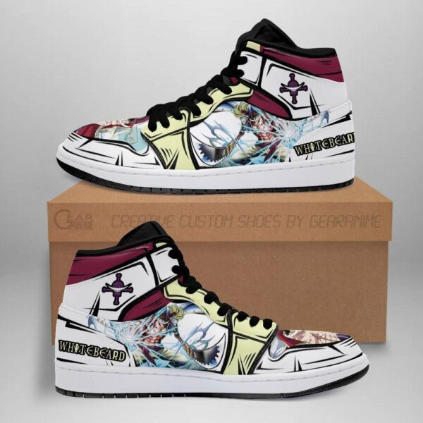 Whitebeard Shoes Gura Gura No Mi Custom Anime One Piece Sneakers 1