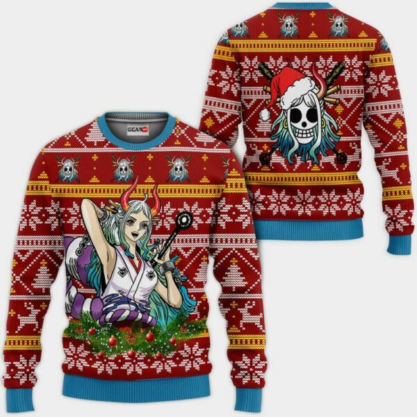 Yamato Ugly Christmas Sweater Custom One Piece Anime XS12 1