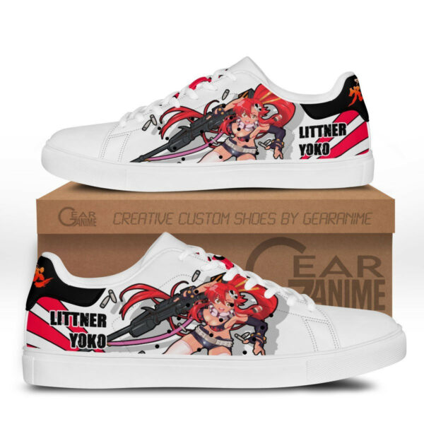 Yoko Littner Skate Shoes Custom Tengen Toppa Gurren Lagann Anime Sneakers 1