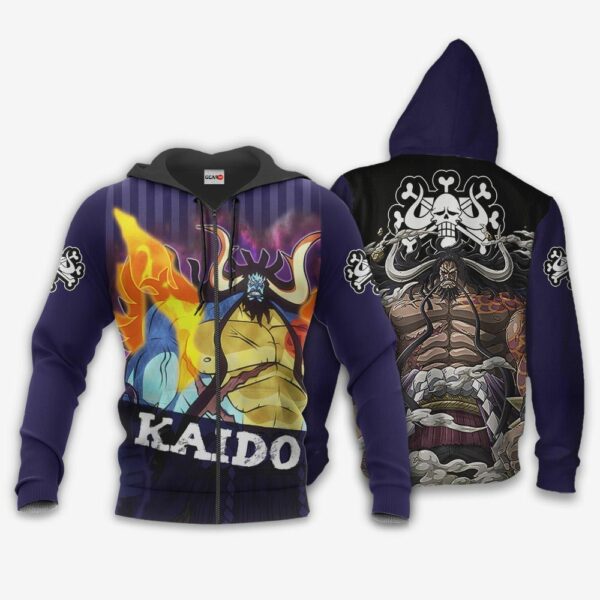 Yonko Kaido Hoodie One Piece Anime Shirt Jacket 1