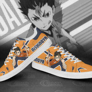 Yu Nishinoya Skate Shoes Custom Haikyuu Anime Sneakers 6