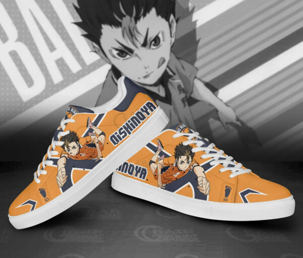 Yu Nishinoya Skate Shoes Custom Haikyuu Anime Sneakers 3