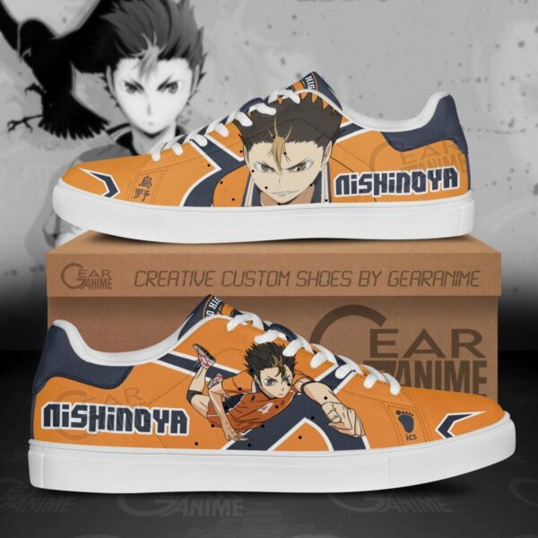 Yu Nishinoya Skate Shoes Custom Haikyuu Anime Sneakers 1