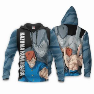 Yu Yu Hakusho Kazuma Kuwabara Hoodie Anime Shirt Jacket 8