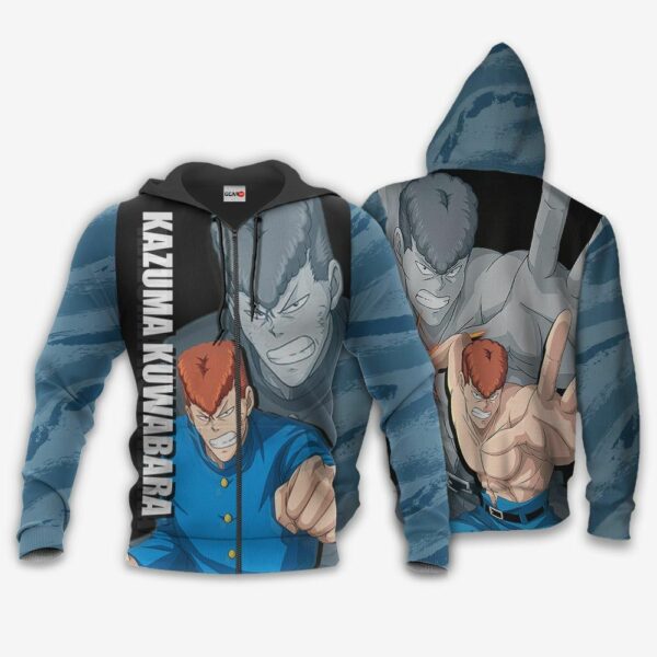 Yu Yu Hakusho Kazuma Kuwabara Hoodie Anime Shirt Jacket 1