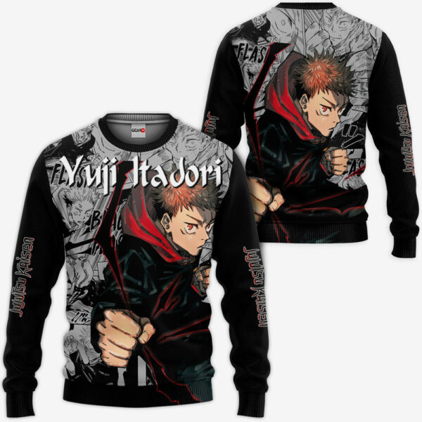 Yuji Itadori Hoodie Custom Jujutsu Kaisen Anime Merch Clothes Manga Style 2