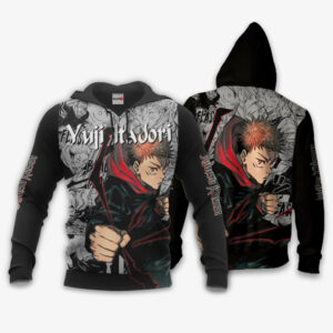 Yuji Itadori Hoodie Custom Jujutsu Kaisen Anime Merch Clothes Manga Style 8