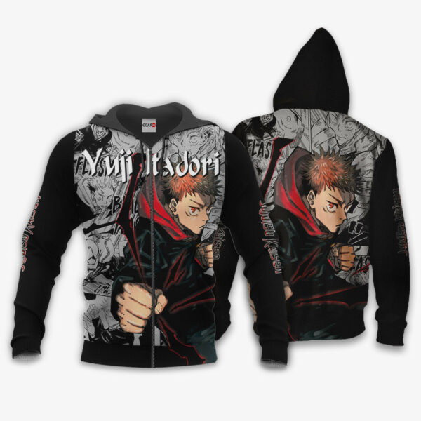 Yuji Itadori Hoodie Custom Jujutsu Kaisen Anime Merch Clothes Manga Style 1