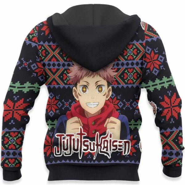 Yuji Itadori Ugly Christmas Sweater Custom Anime Jujutsu Kaisen XS12 4