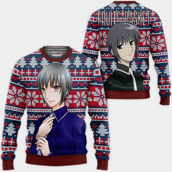 Yuki Sohma Ugly Christmas Sweater Custom Anime Fruits Basket XS12 1