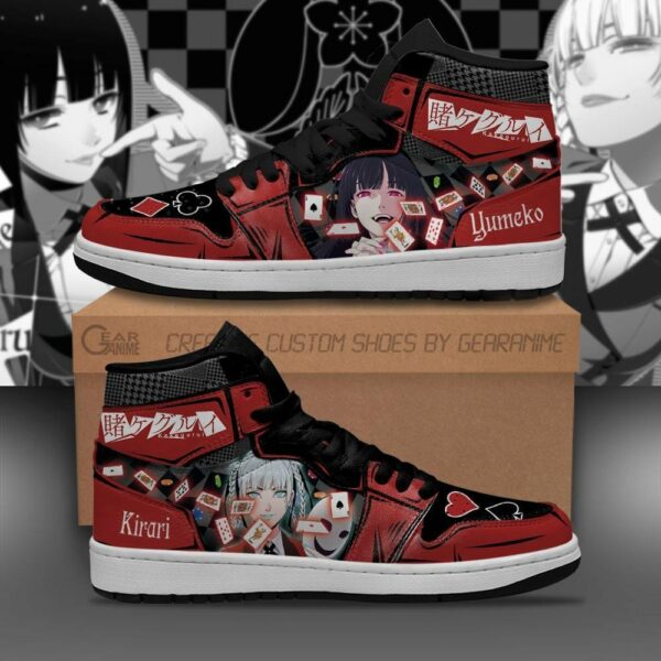 Yumeko Jabami Shoes Custom Kakegurui Anime Sneakers Fan Request 2