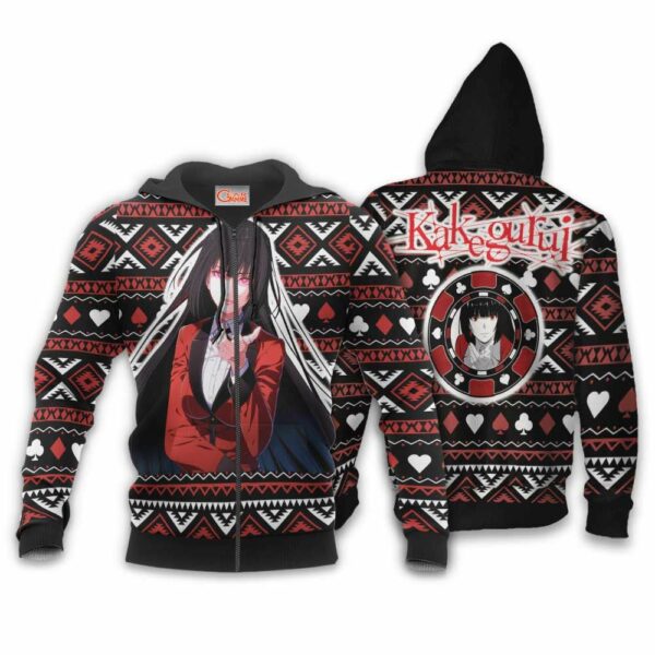 Yumeko Ugly Christmas Sweater Custom Anime Kakegurui XS12 2
