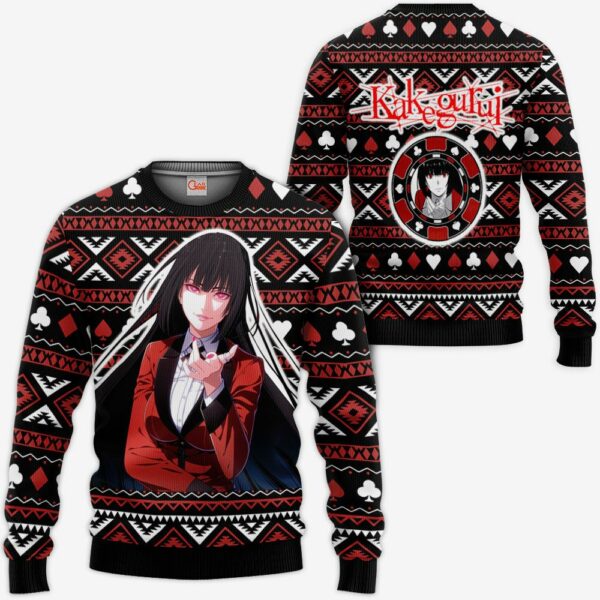 Yumeko Ugly Christmas Sweater Custom Anime Kakegurui XS12 1