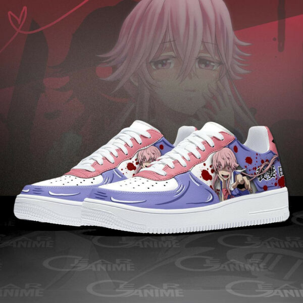 Yuno Gasai Air Shoes Custom Anime Future Diary Sneakers 2