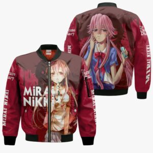 Yuno Gasai Future Diary Mirai Nikki Hoodie Anime Jacket Shirts 9