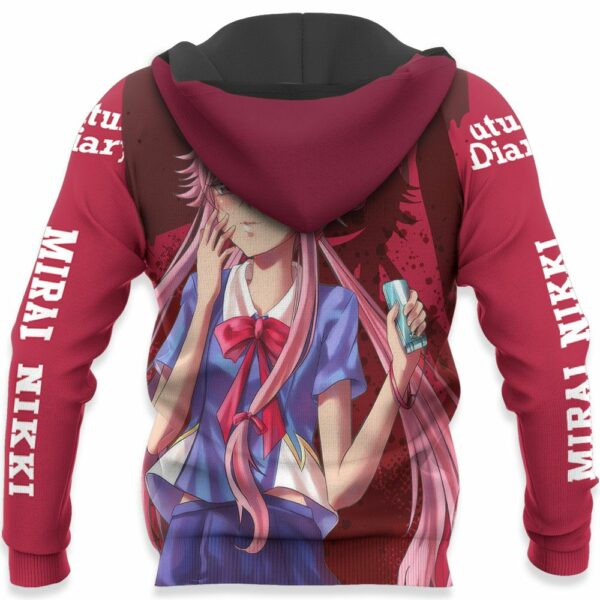 Yuno Gasai Future Diary Mirai Nikki Hoodie Anime Jacket Shirts 5