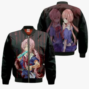 Yuno Gasai Hoodie Future Diary Mirai Nikki Anime Jacket Shirts 9