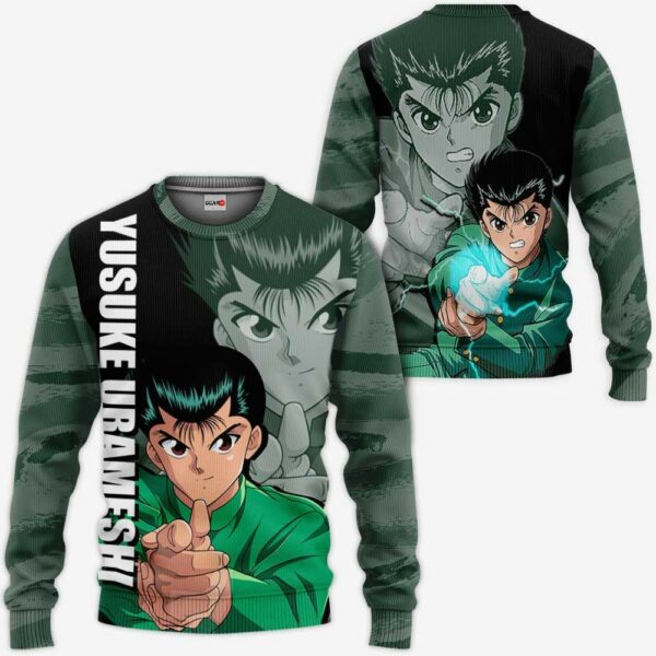 Yusuke Urameshi Hoodie Custom Yu Yu Hakusho Anime Shirts 2