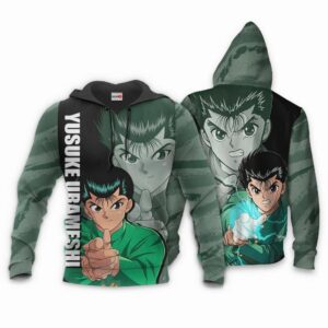 Yusuke Urameshi Hoodie Custom Yu Yu Hakusho Anime Shirts 8