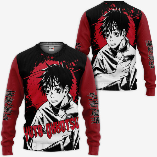 Yuta Okkotsu Hoodie Custom Jujutsu Kaisen Anime Merch Clothes Monochrome 2