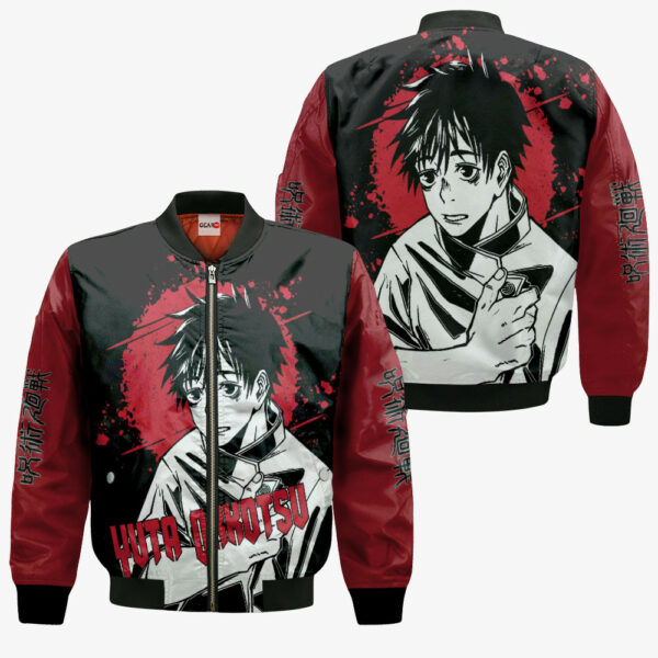 Yuta Okkotsu Hoodie Custom Jujutsu Kaisen Anime Merch Clothes Monochrome 4