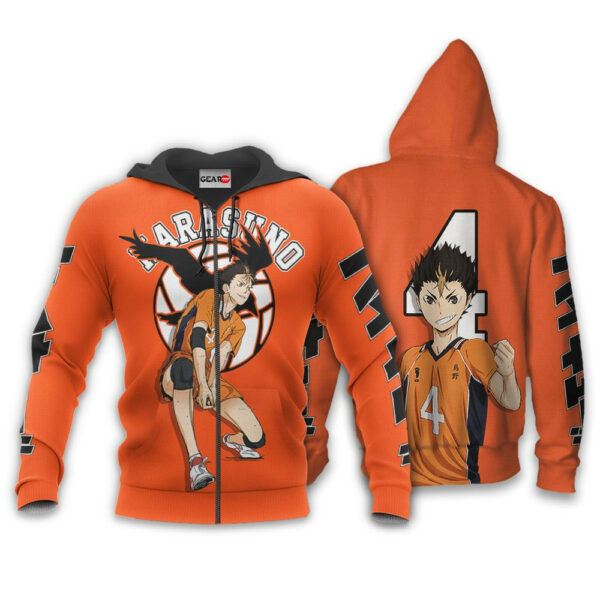 Yuu Nishinoya Hoodie Custom Haikyuu Anime Merch Clothes 1