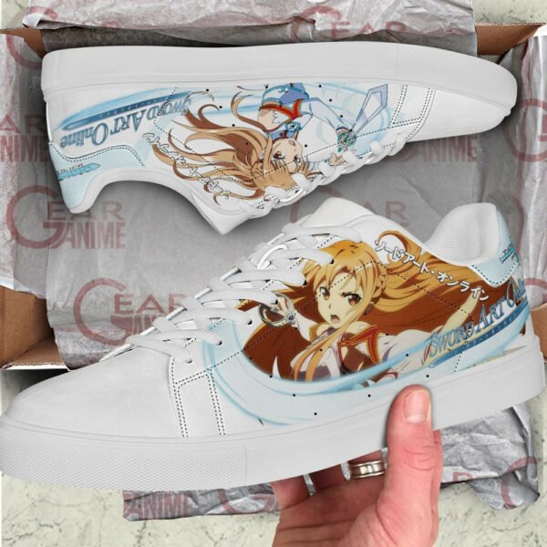 Yuuki Asuna Skate Shoes Sword Art Online Anime Sneakers SK10 2