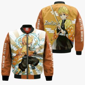 Zenitsu Agatsuma Hoodie Custom Kimetsu Anime Hoodie Shirts 9