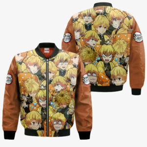 Zenitsu Agatsuma Hoodie Custom Kimetsu Anime Merch Clothes 9