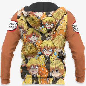 Zenitsu Agatsuma Hoodie Custom Kimetsu Anime Merch Clothes 10