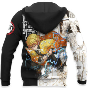 Zenitsu Agatsuma Hoodie Custom Kimetsu Anime Merch Clothes Manga Style 10