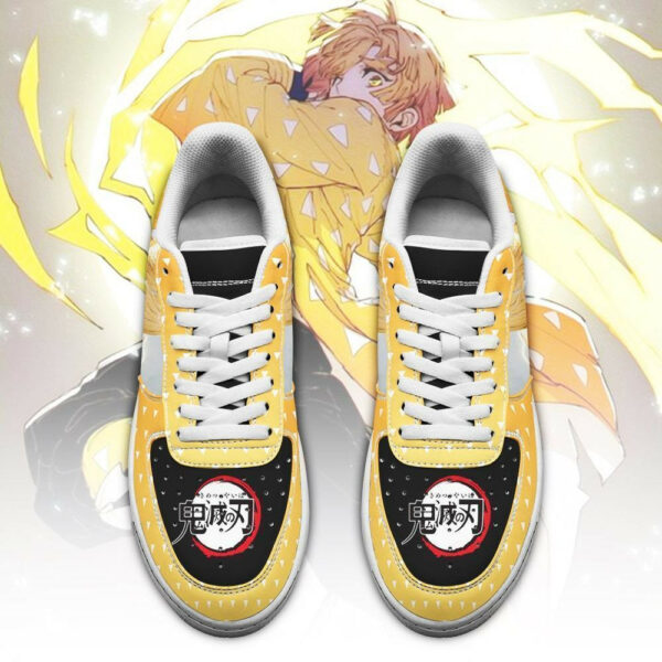 Zenitsu Air Shoes Custom Demon Slayer Anime Sneakers 2