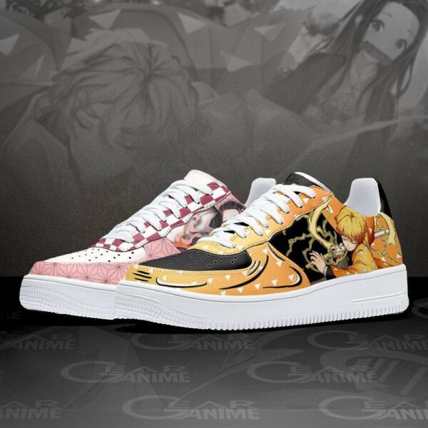 Zenitsu and Nezuko Air Shoes Custom Anime Demon Slayer Sneakers 2