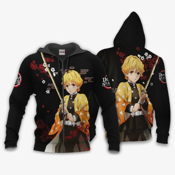 Zenitsu Hoodie Custom Kimetsu Anime Merch Clothes Japan Style 1