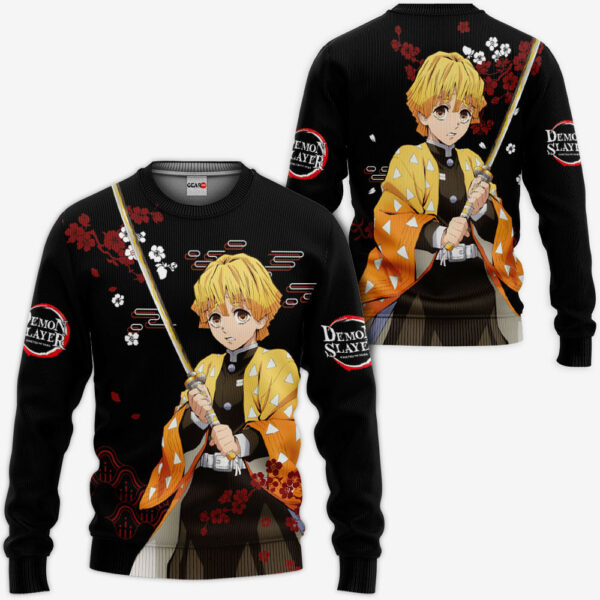 Zenitsu Hoodie Custom Kimetsu Anime Merch Clothes Japan Style 2