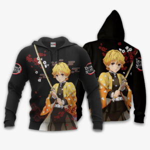 Zenitsu Hoodie Custom Kimetsu Anime Merch Clothes Japan Style 8