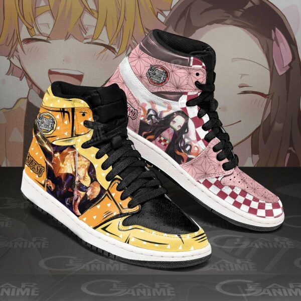 Zenitsu & Nezuko Shoes Custom Demon Slayer Anime Sneakers 2