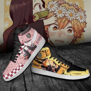 Zenitsu & Nezuko Shoes Custom Demon Slayer Anime Sneakers 6